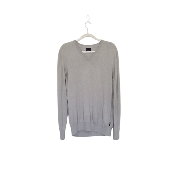 Columbia Womans PFG Lightweight Gray Pullover V-neck Long Sleeve Size Medium. - Picture 5 of 7